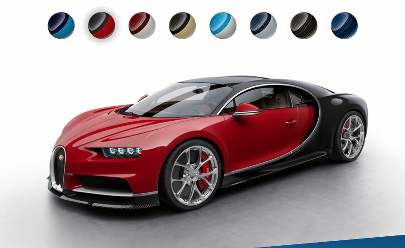 Bugatti abre el configurador del Chiron ¿Cómo quieres el coche de tus sueños?