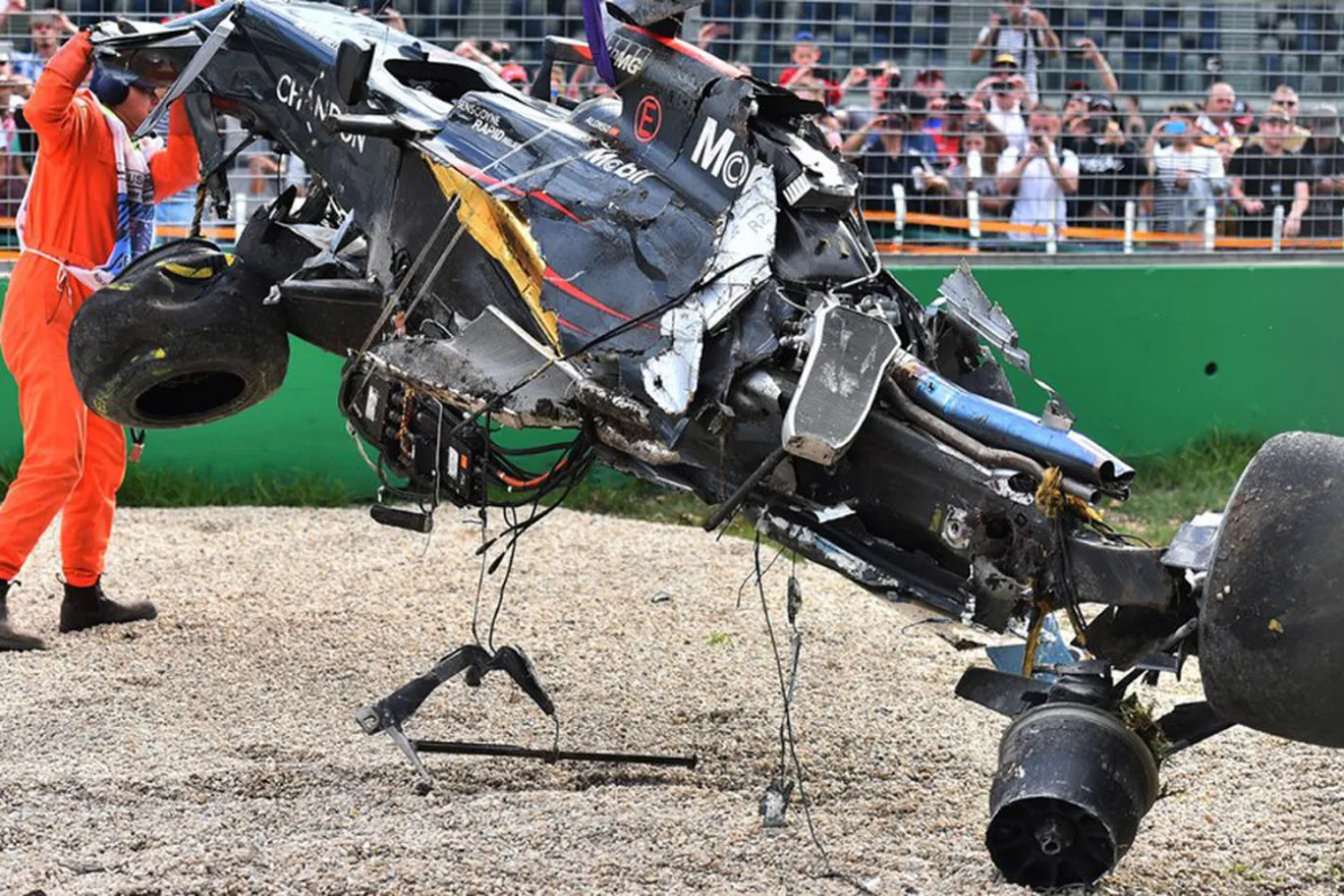 Espeluznante accidente de Fernando Alonso en Australia