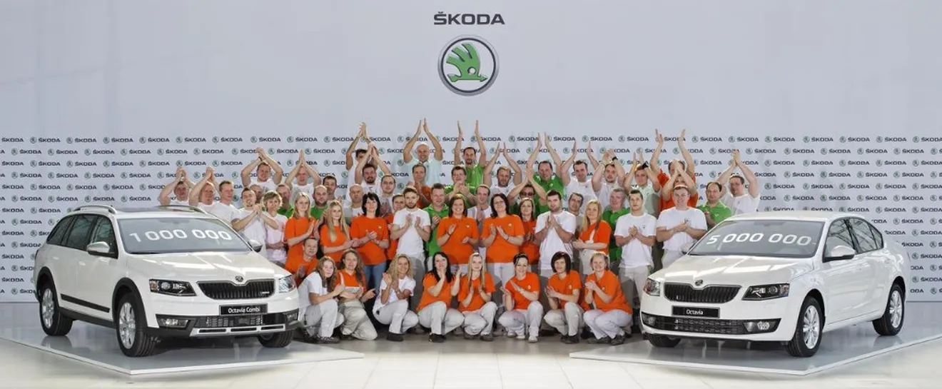 El Skoda Octavia celebra cinco millones de unidades fabricadas, un millón del actual modelo