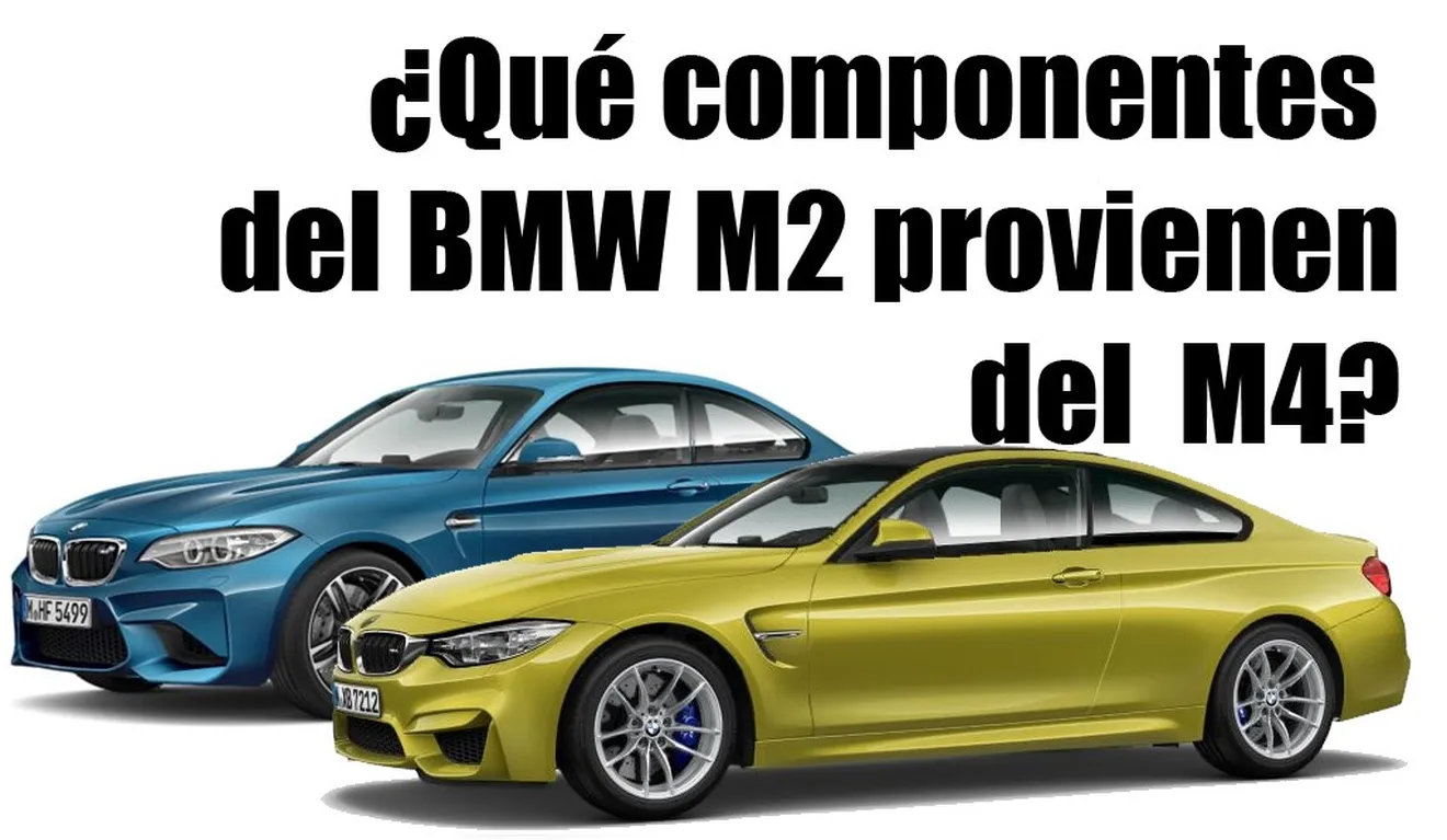 ¿Qué componentes del BMW M2 provienen del M4?