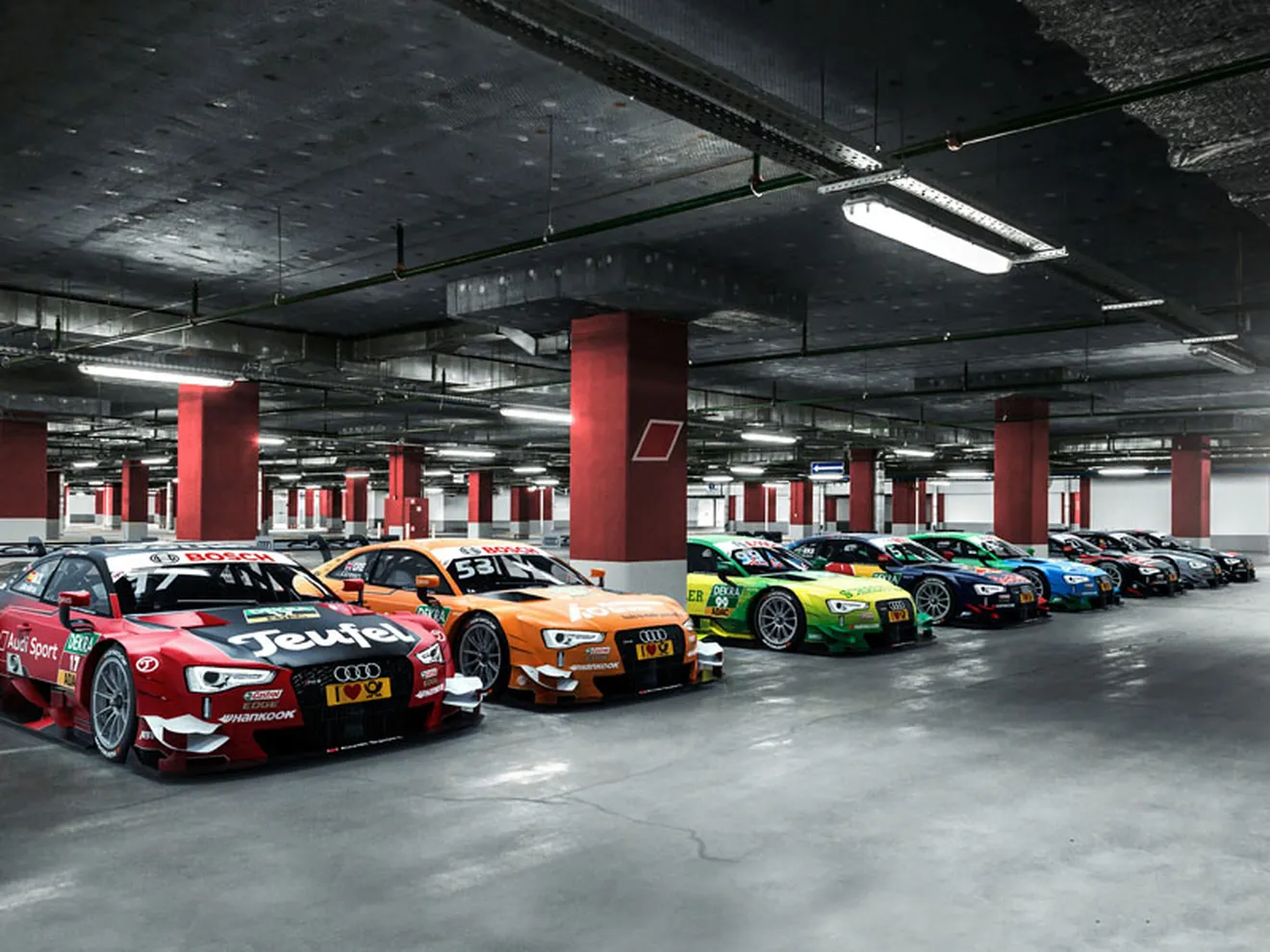 Conoce los colores de los ocho Audi RS 5 DTM de 2016