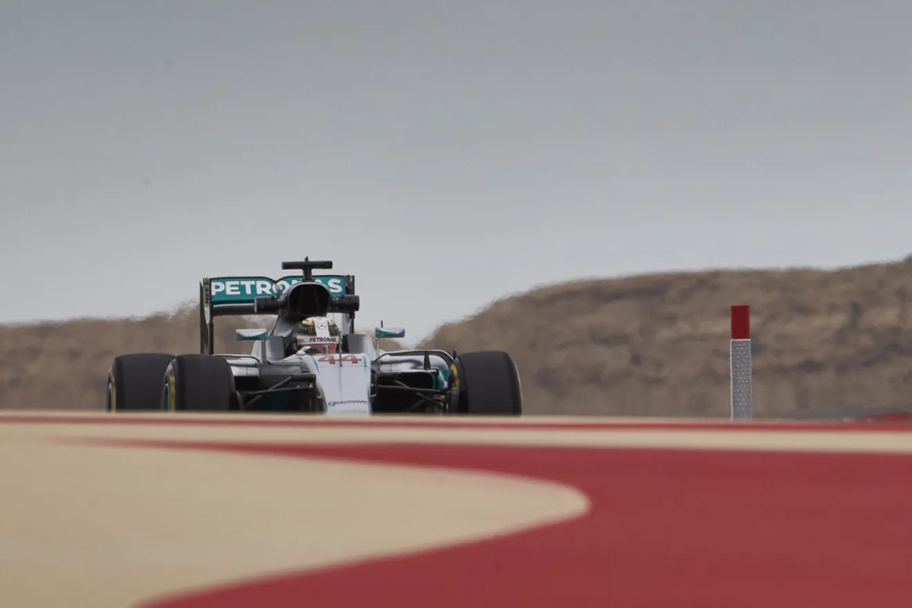Soberbio doblete de Mercedes en la Q3 de Bahrein