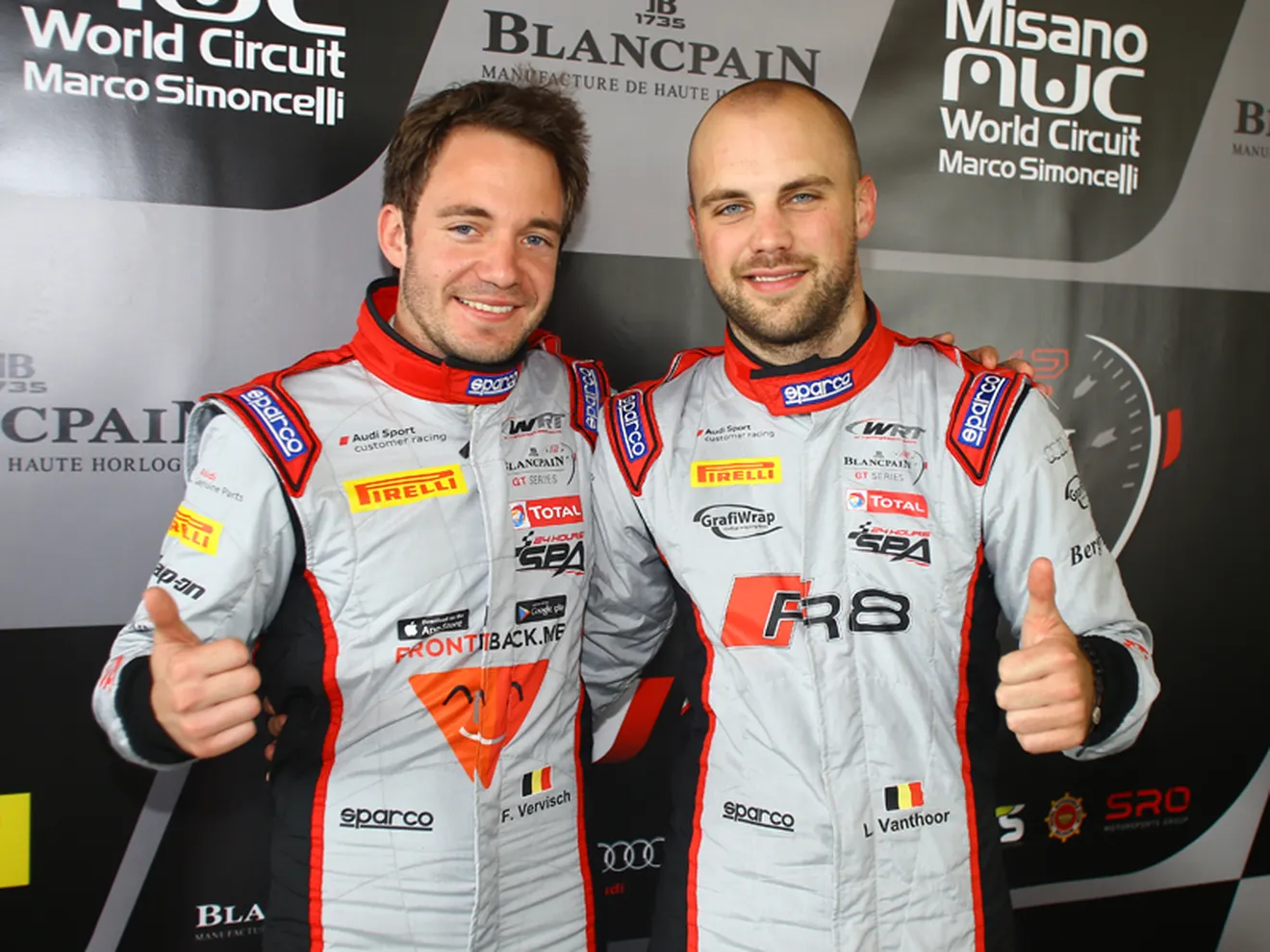 Vanthoor y Vervisch ganan con el Audi R8 LMS en Misano