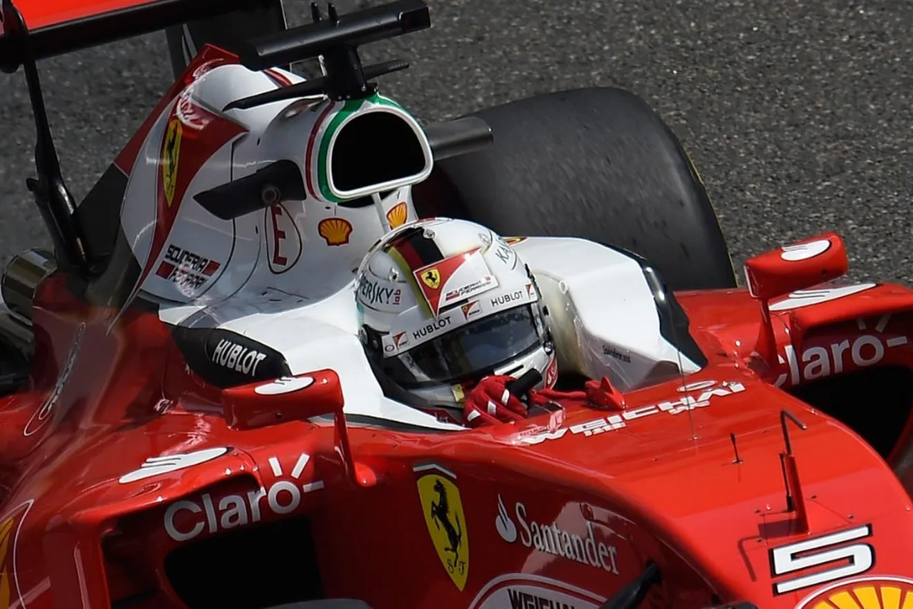 Vettel marca la pauta en mojado en los terceros libres