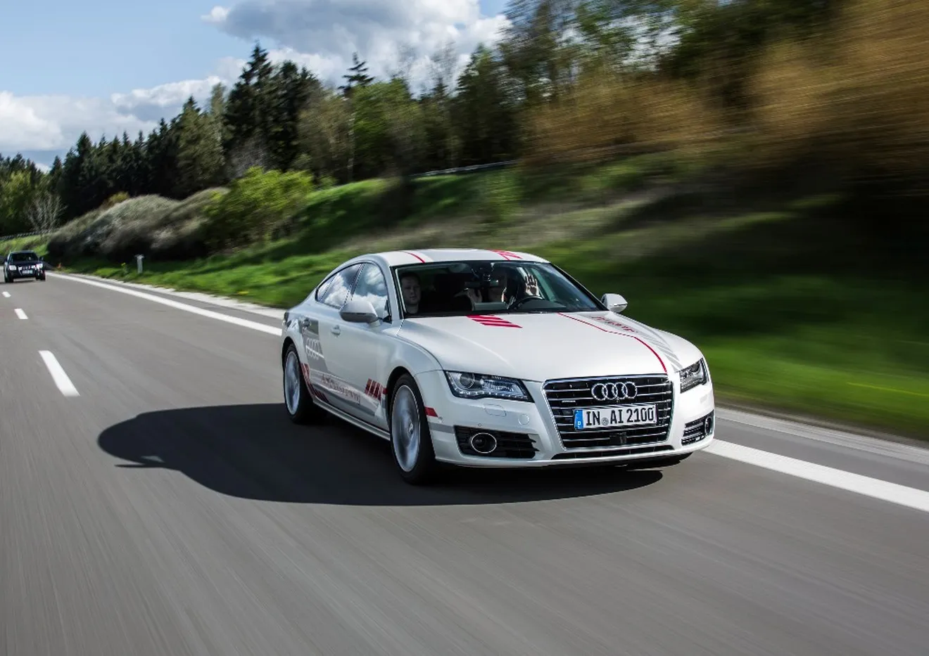 El Audi A7 autónomo muestra sus avances en la autopista alemana
