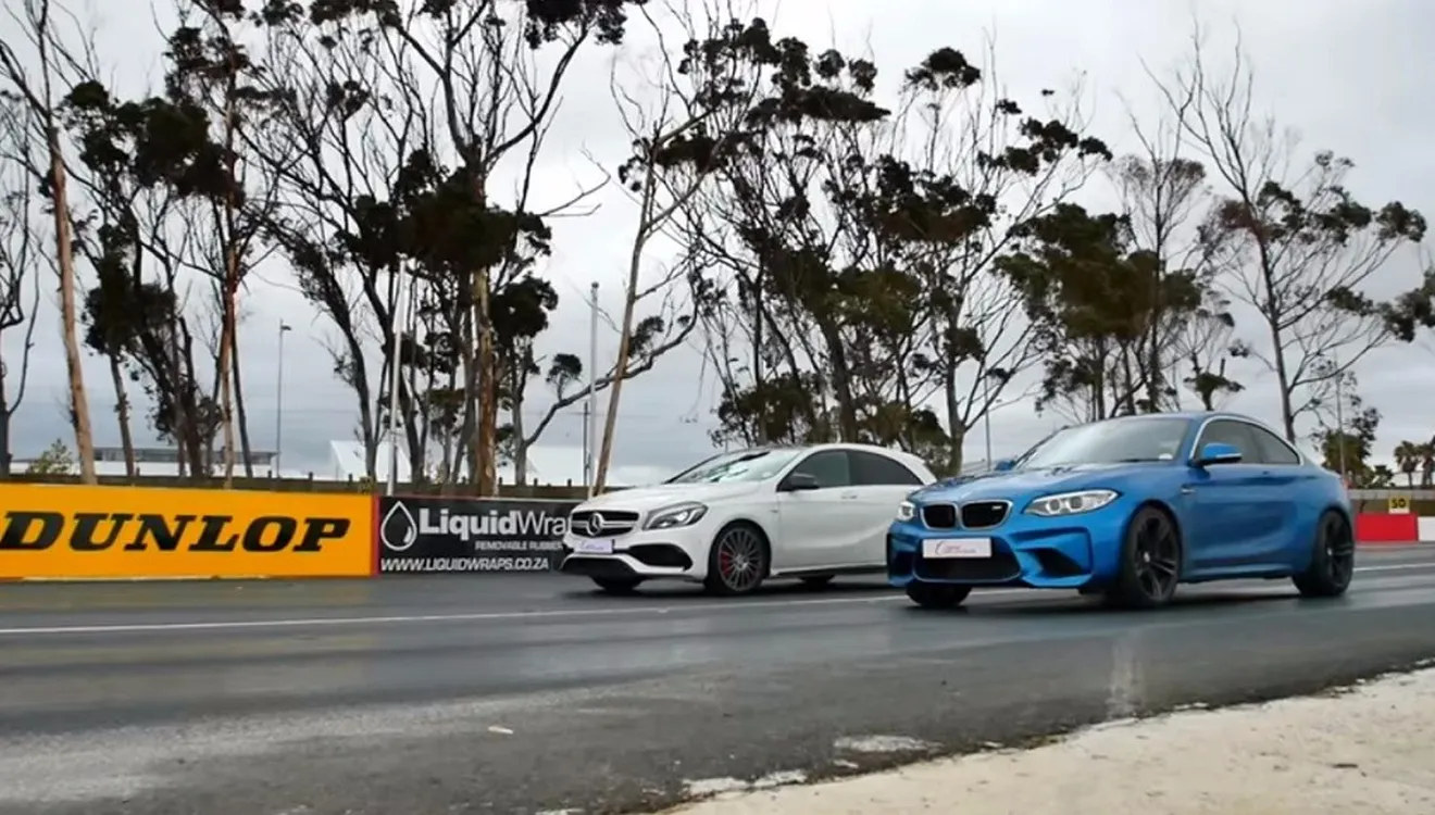 BMW M2 vs Mercedes A45 AMG, duelo de compactos en una Drag Race