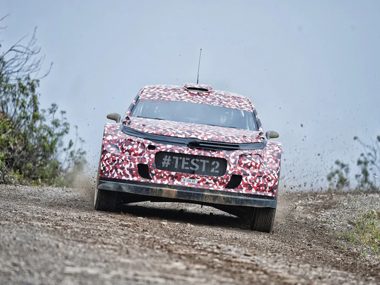 Positivo test del Citroën C3 WRC 2017 en Portugal