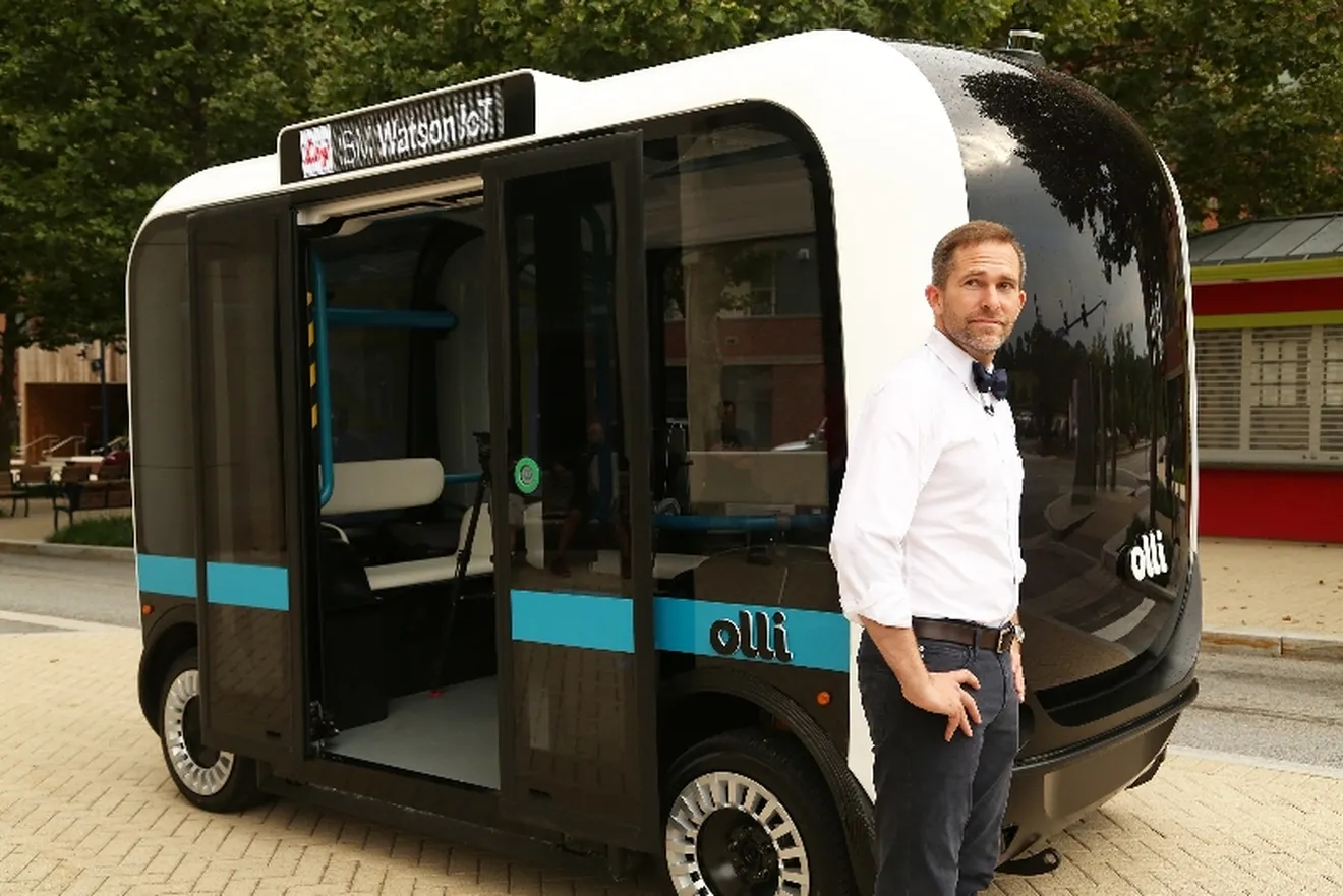 Llega Olli, el minibús autónomo, eléctrico... e impreso en 3D