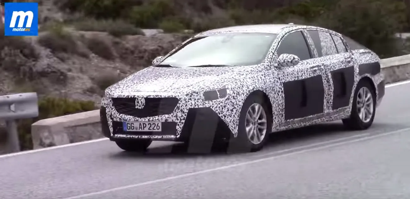 Opel Insignia 2017, 'cazado' en vídeo en las carreteras españolas