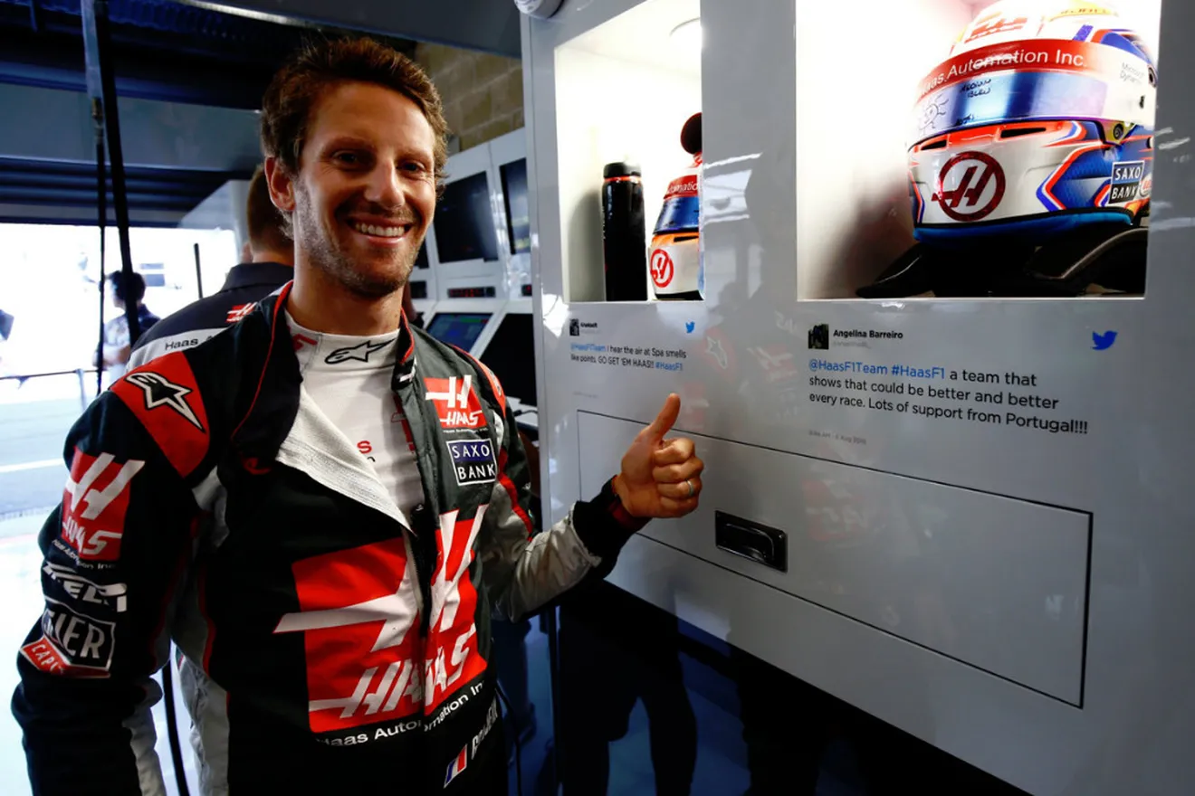 Positiva clasificación de Haas F1 en Spa-Francorchamps