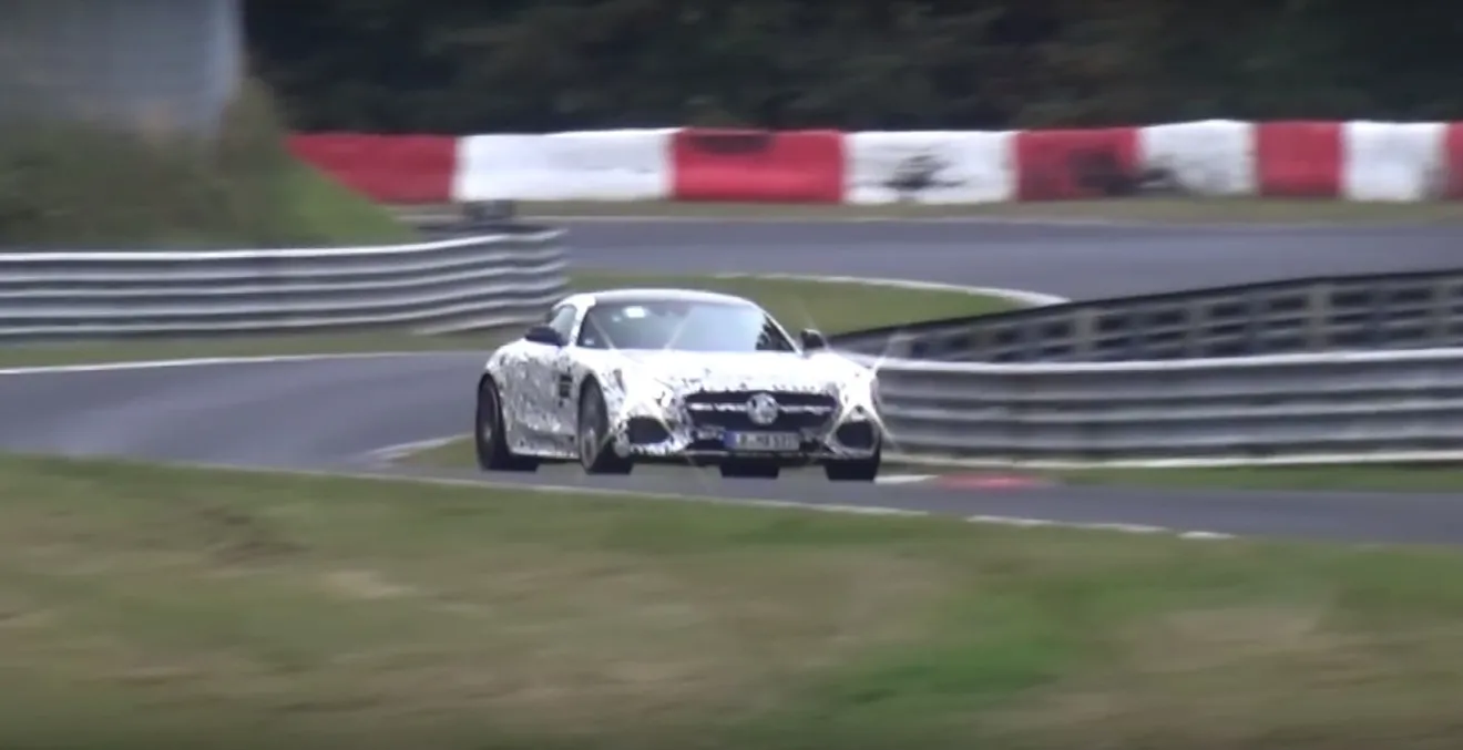 El Mercedes-AMG GT C coupe 2017 ya rueda en Nürburgring