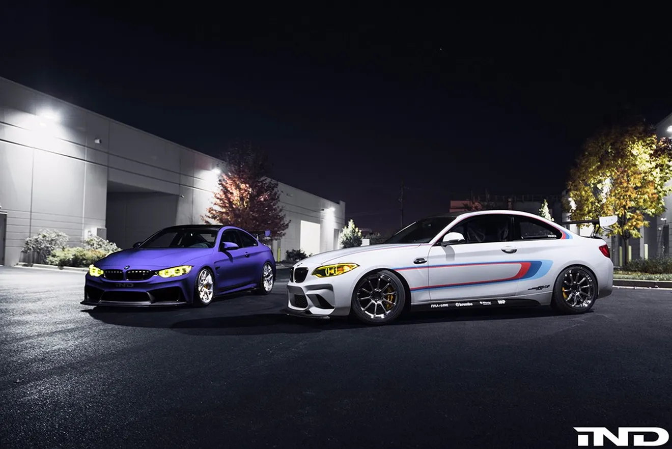 IND ha preparado un dueto de BMW M2 y M4 para el SEMA Show 2016