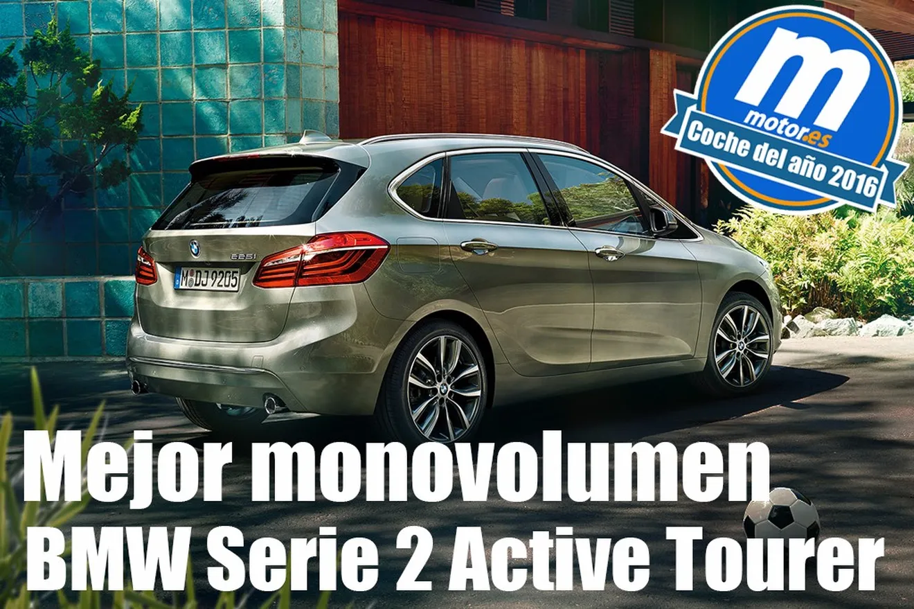 Mejor monovolumen 2016 para Motor.es: BMW Serie 2 Active Tourer