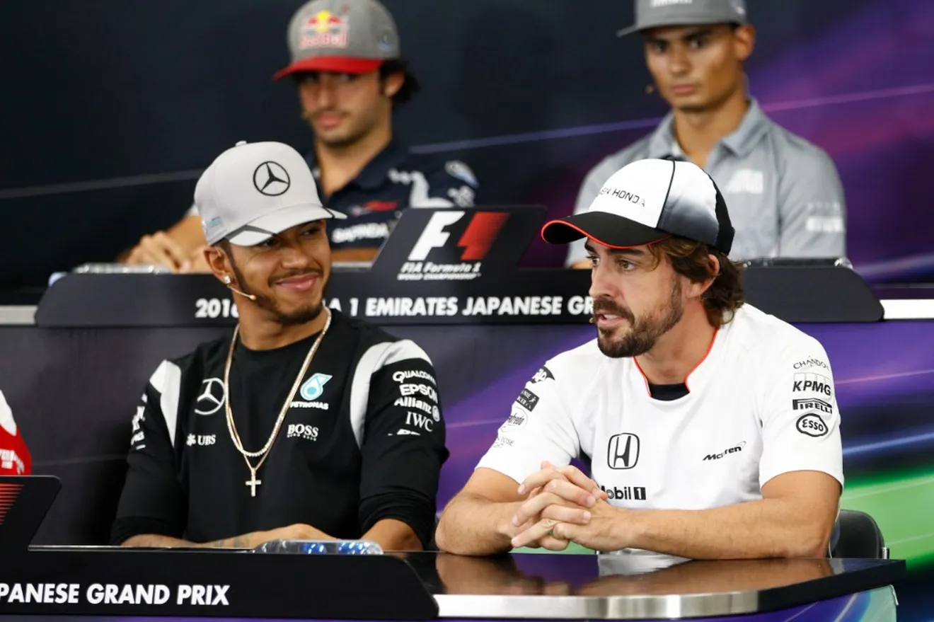 Hamilton: "Que venga Alonso no me preocupa, pero probablemente no es lo mejor"