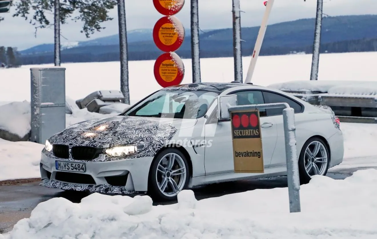 BMW M4 CS: Nuevas fotos espía en la nieve de la nueva versión deportiva