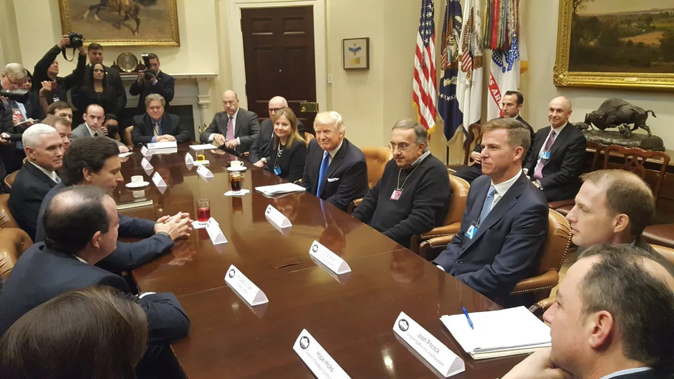FCA, Ford y General Motors visitaron la Casa Blanca