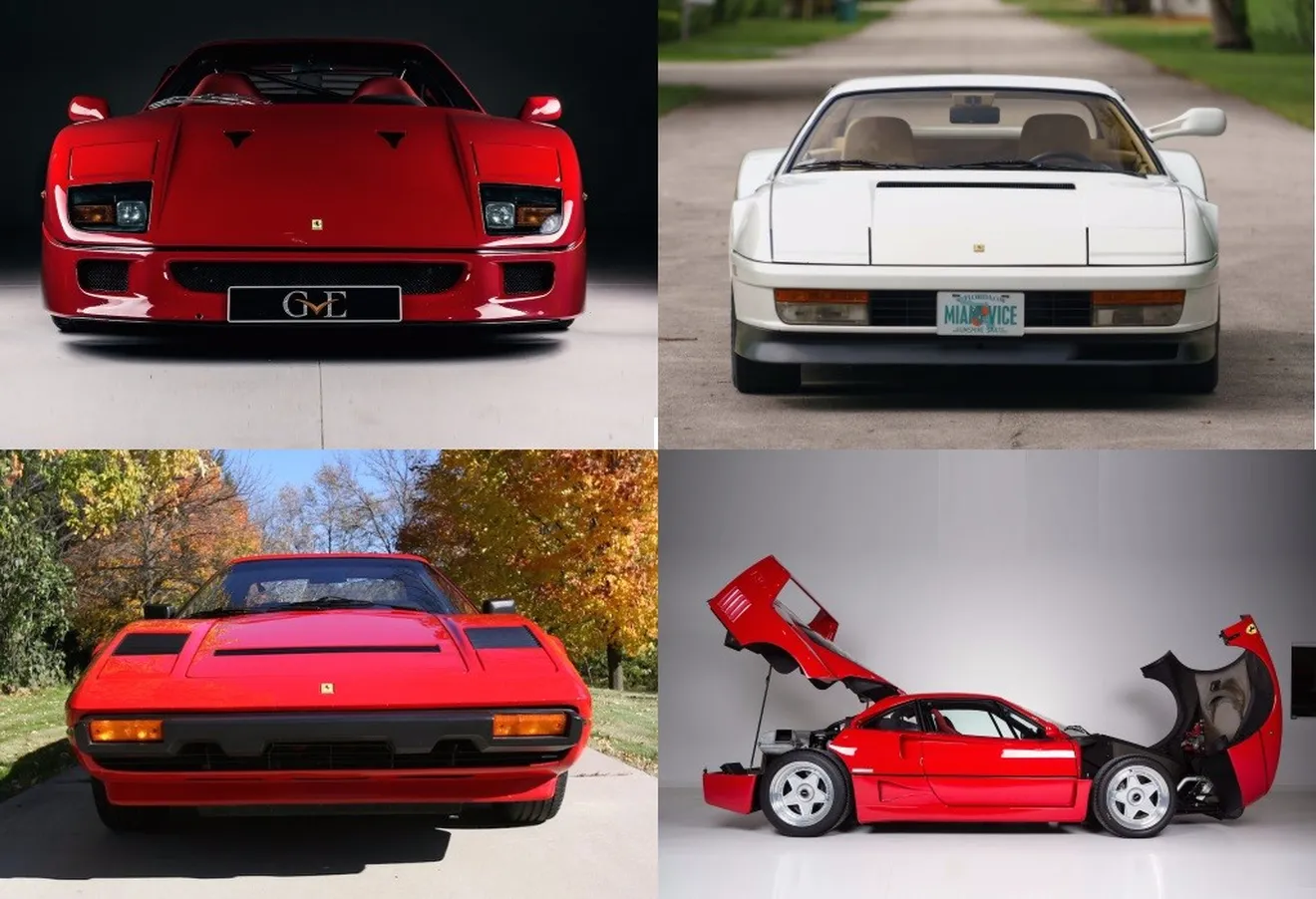 Ferraris célebres en venta: Desde el F40 de Eric Clapton hasta el Testarossa de Miami Vice