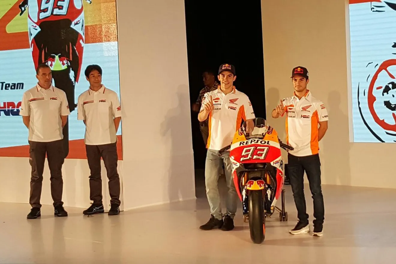 Honda presenta su nueva RC213V de MotoGP en Yakarta