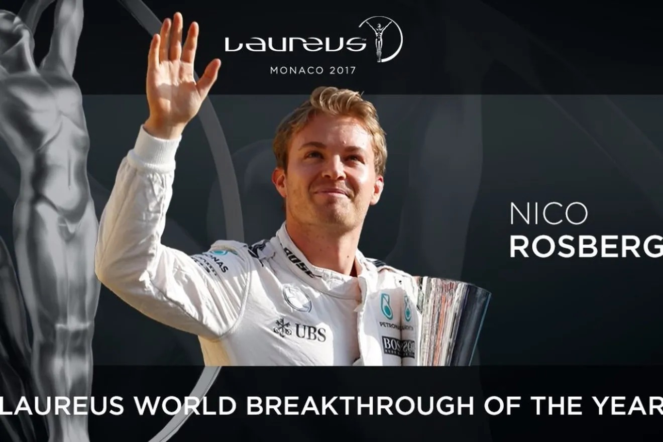 Nico Rosberg gana el Laureus a la Irrupción Mundial de 2016