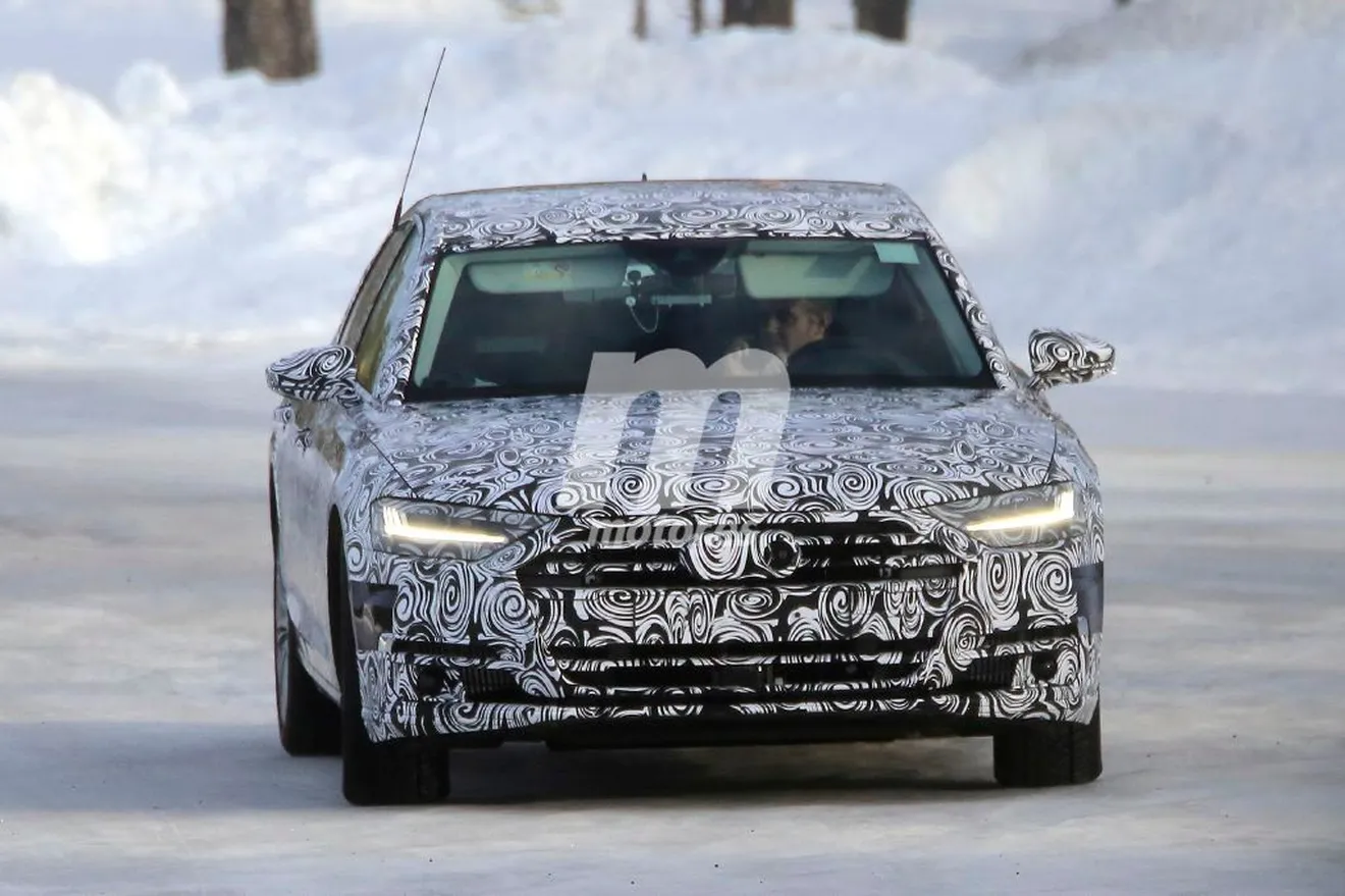 Audi S8: la nueva versión deportiva también cazada en la nieve