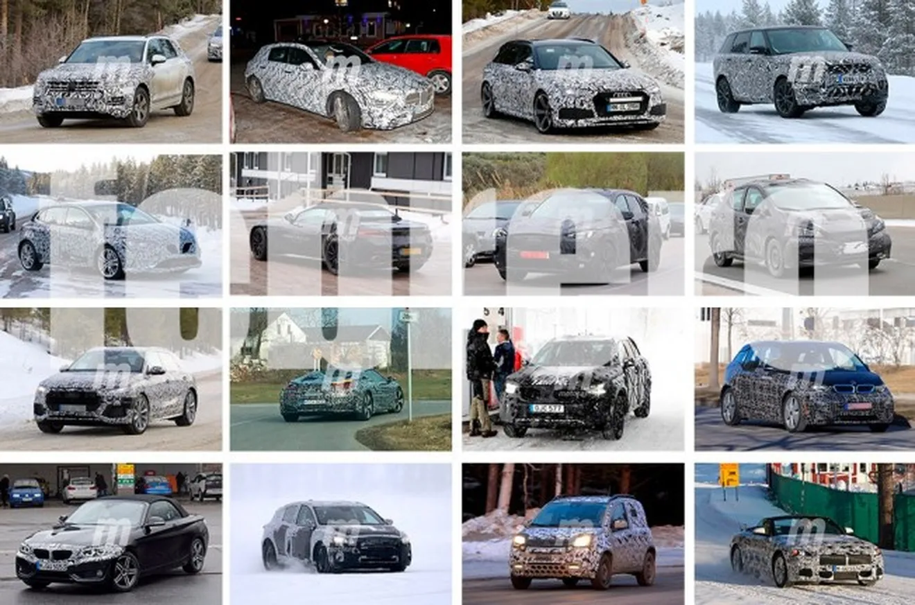 Recopilación de fotos espía de coches - Febrero 2017