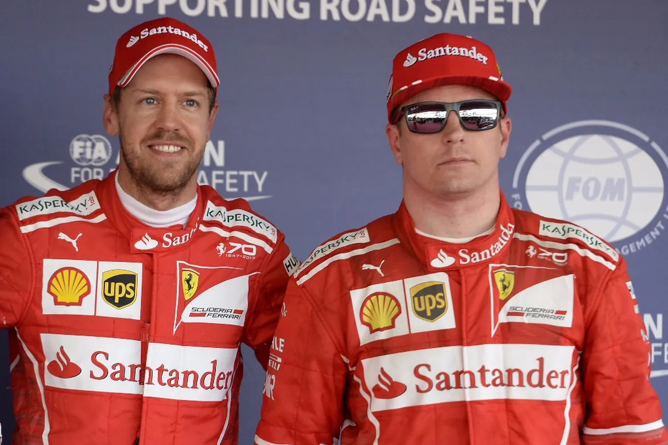 Vettel encabeza el primer doblete de Ferrari en ocho años