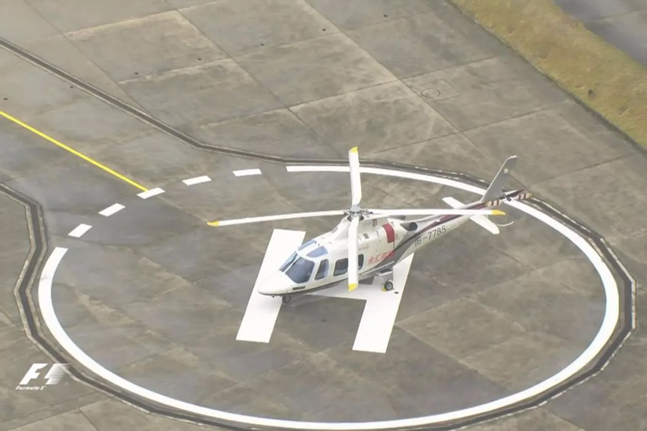 ¿Por qué el helicóptero médico impide rodar en los libres del GP de China?