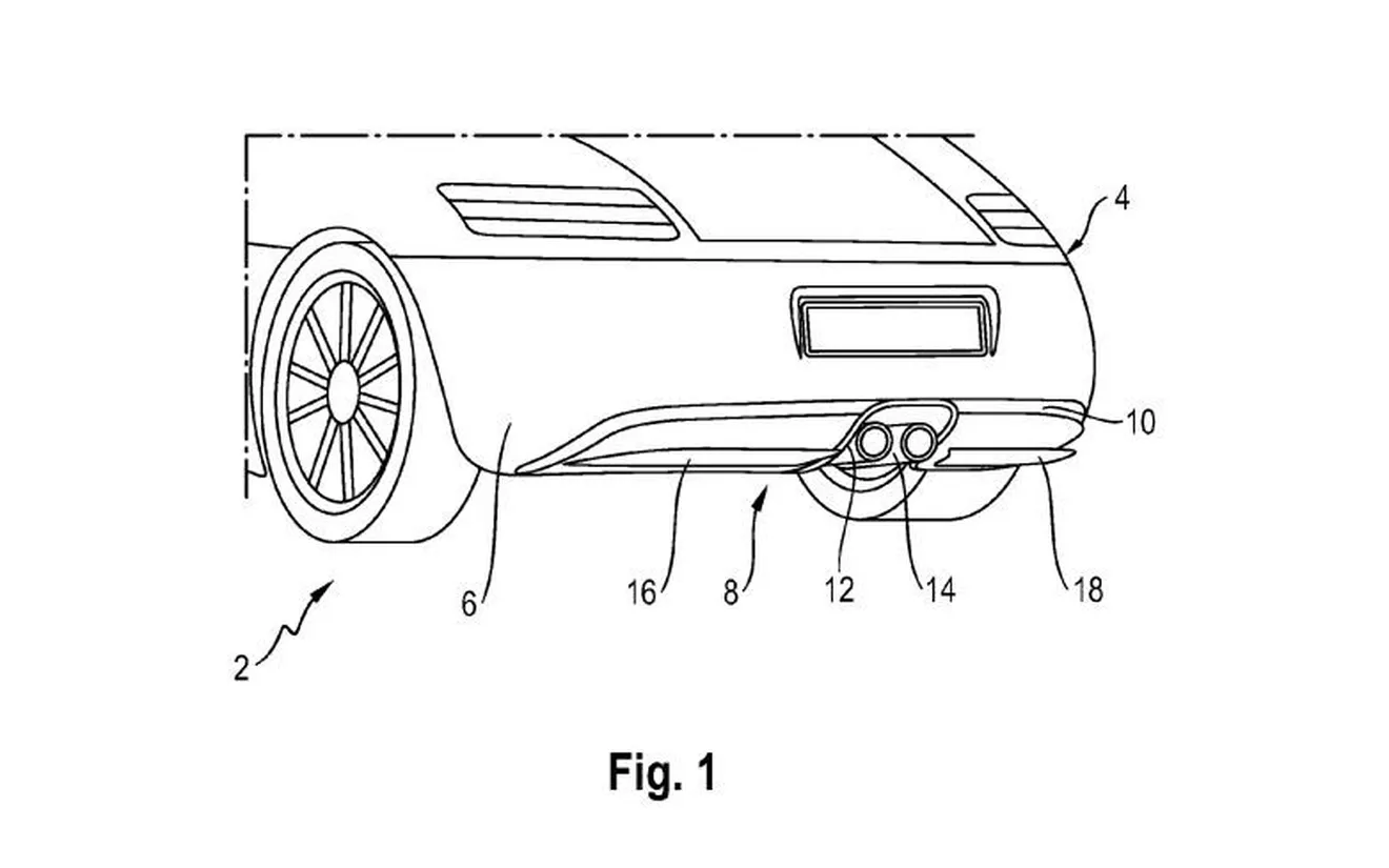 Porsche patenta un nuevo sistema de difusor trasero activo escamoteable