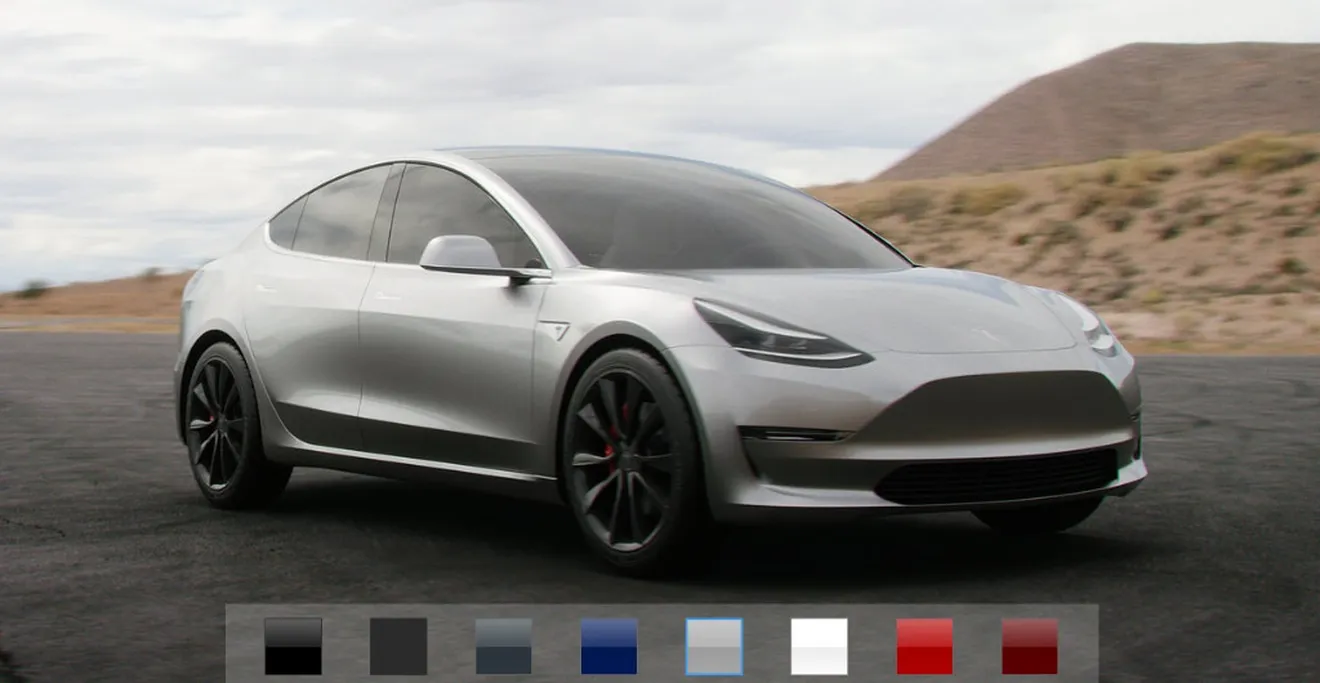 Tesla Model 3: diviertete con el configurador no oficial del modelo