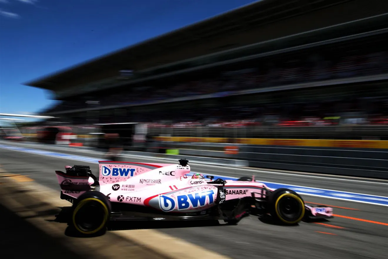 Discreto y laborioso inicio de Force India en Barcelona
