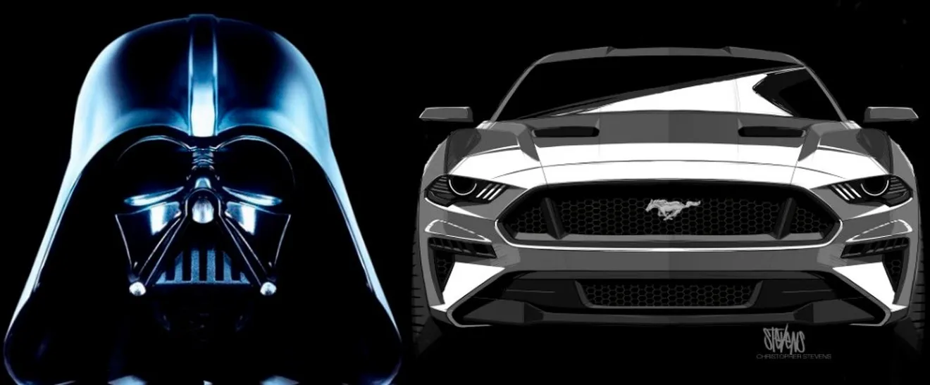 El frontal del Ford Mustang 2018 está inspirado en Darth Vader