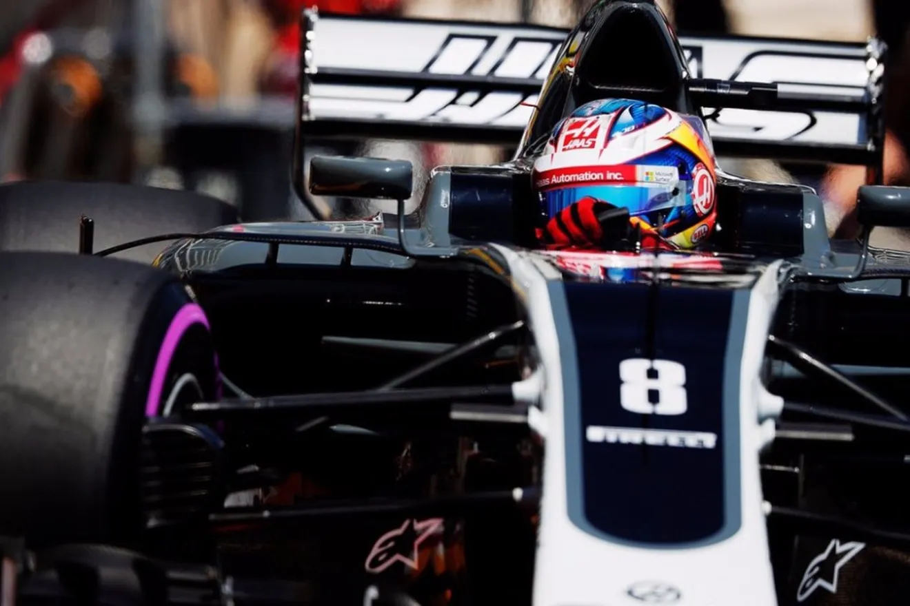 Haas rinde pese al balance cambiante de Grosjean