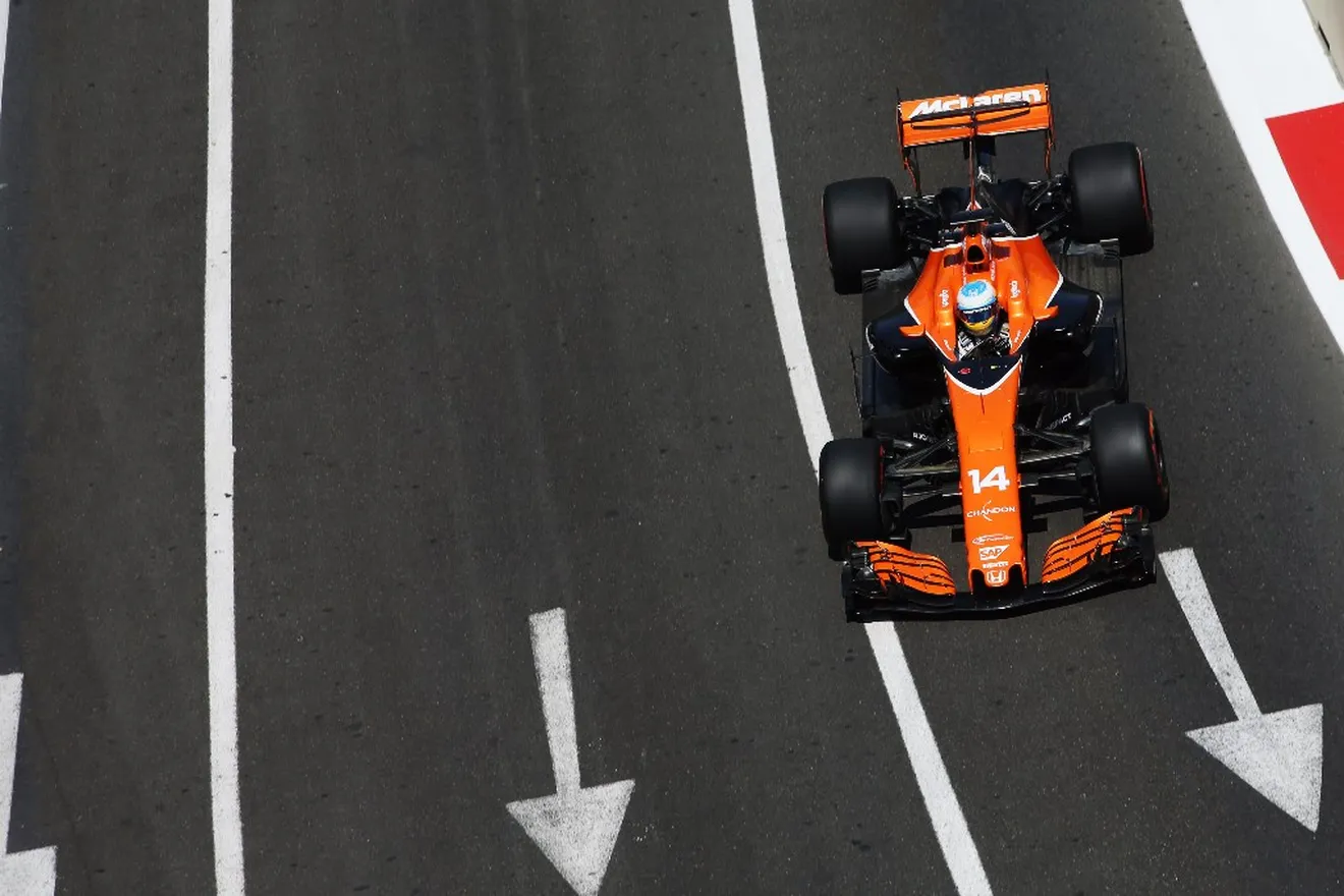 Alonso probó un nuevo motor Honda más potente