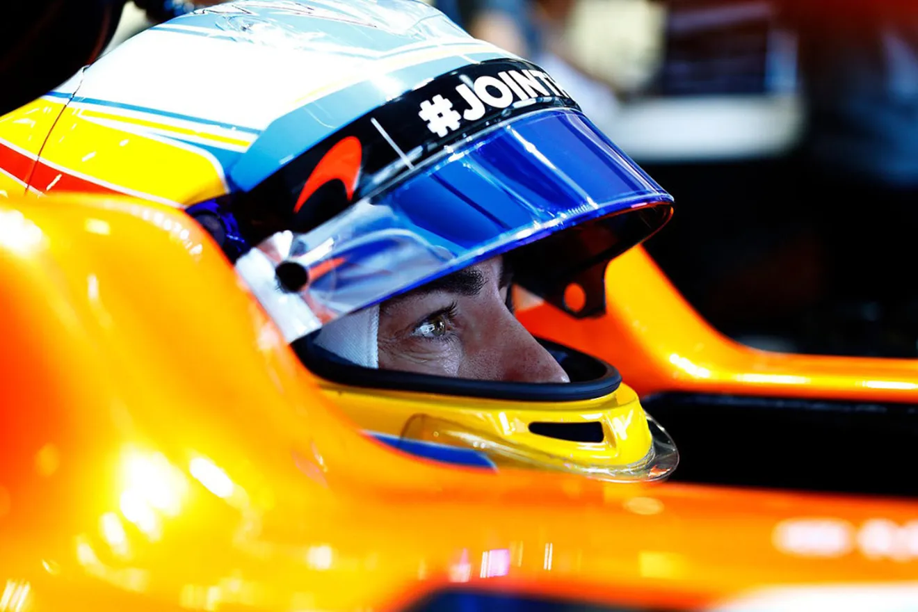 Alonso: "Sólo puedo hablar de sensaciones y hoy la pista estaba delicada"