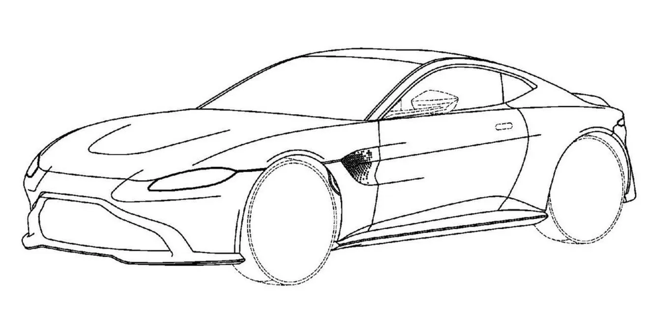 Aston Martin Vantage: su nuevo diseño se filtra por unos bocetos de patente