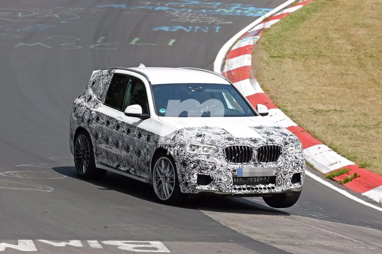 BMW X3 M 2018: cazado en Nürburgring en su formato definitivo