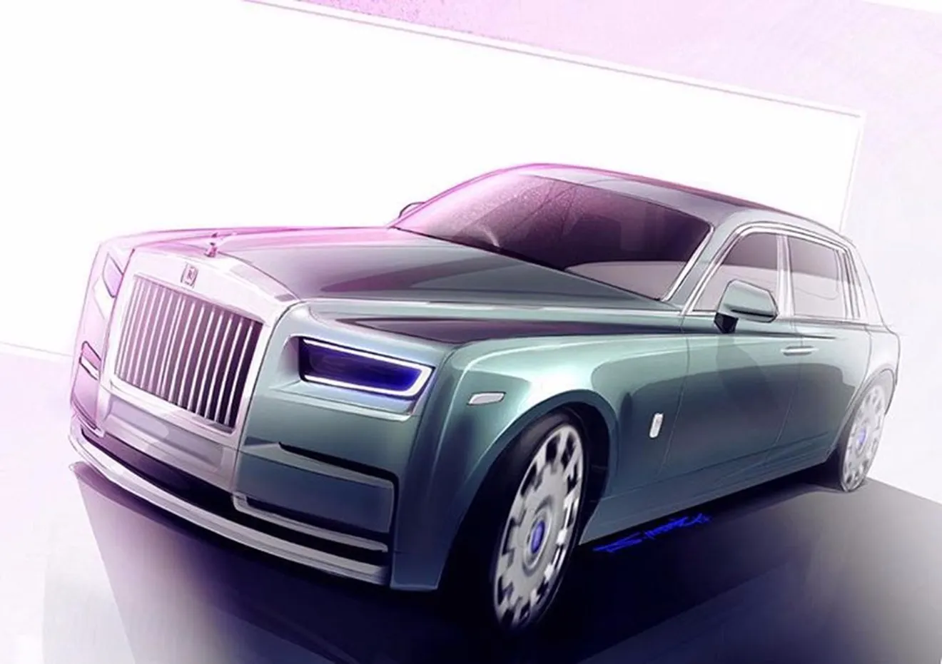 Rolls-Royce Phantom 2018: te anticipamos su diseño con estos bocetos