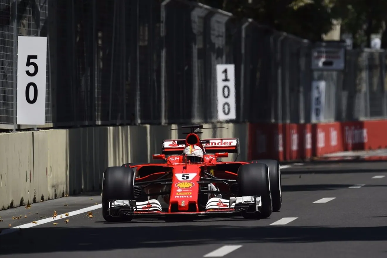 Sebastian Vettel continúa sin encontrar el ritmo en Bakú