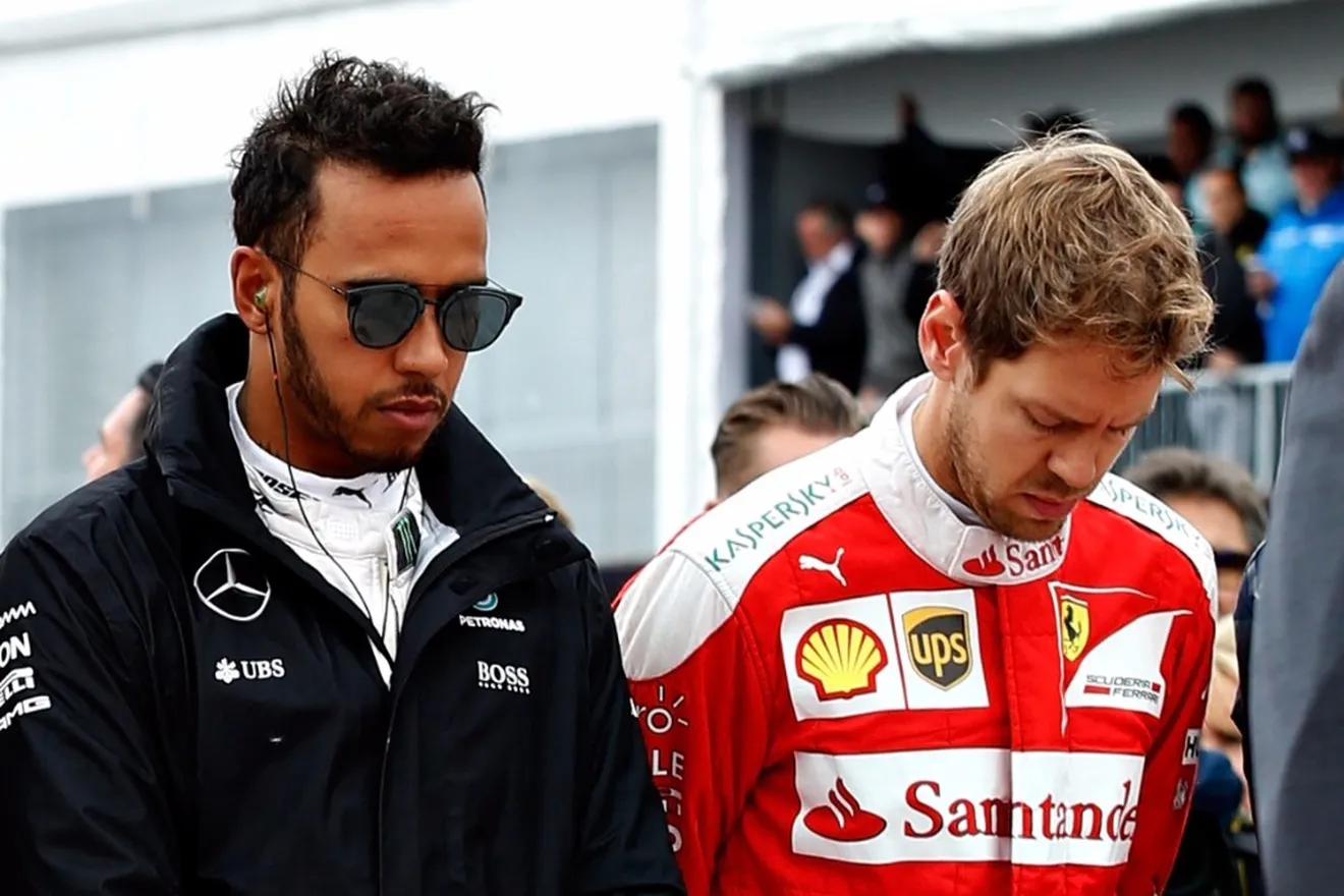 Vettel quiere hablar sobre lo ocurrido en Bakú, Hamilton no: "Mejor sobre la pista"