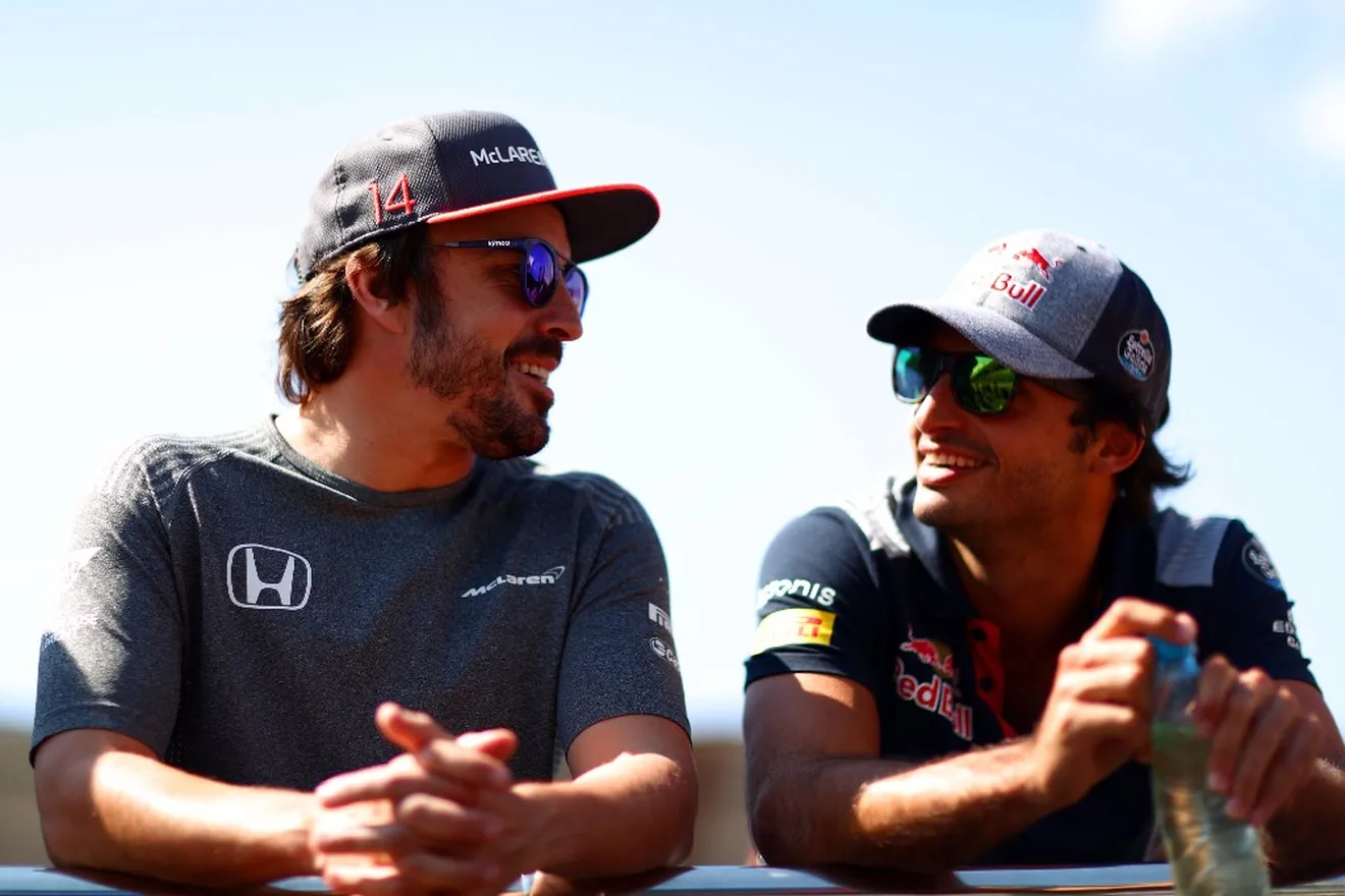 Sainz: "Las peleas con Alonso serán lecciones útiles para mi futuro en la F1"