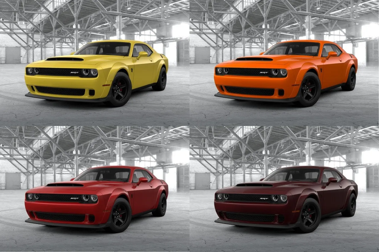 El nuevo Dodge Challenger SRT Demon ya tiene abierto su configurador