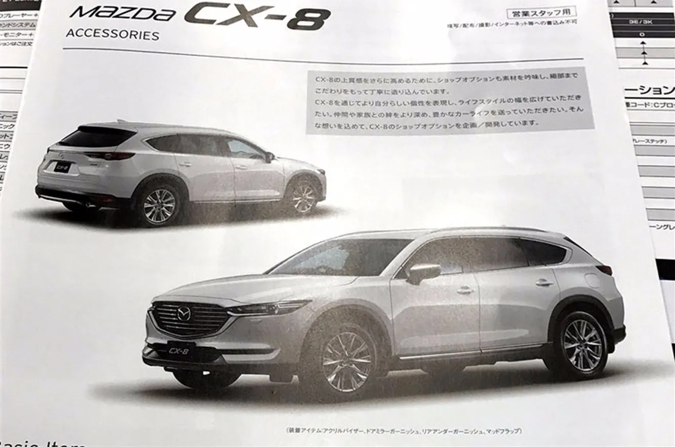 Más detalles del Mazda CX-8 al descubierto gracias a un folleto filtrado