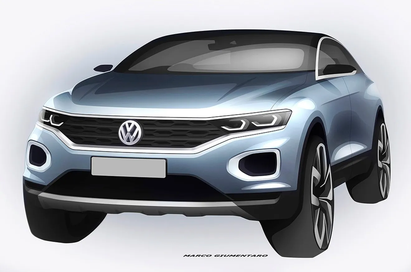 Bocetos del Volkswagen T-ROC 2018: un interesante adelanto de su diseño