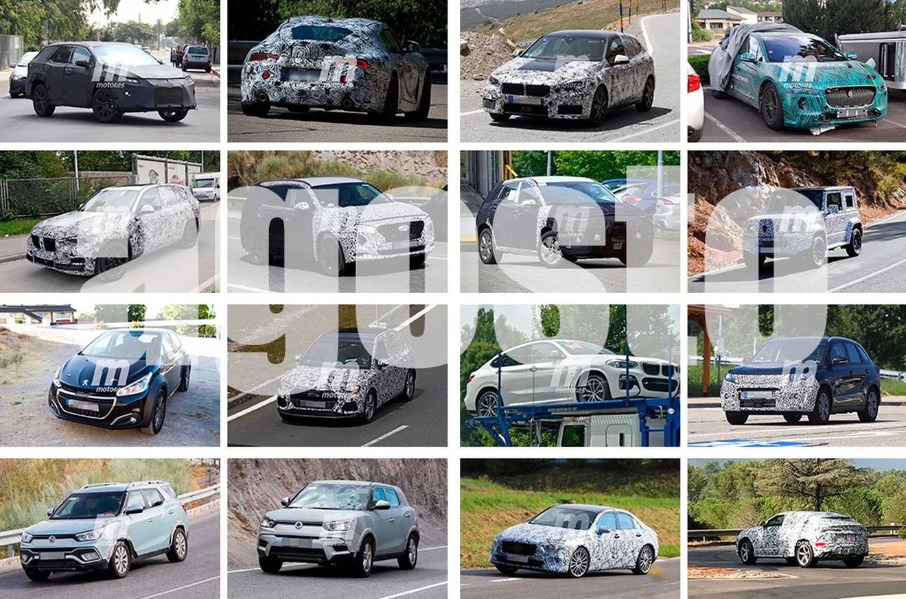 Mercedes Clase A Sedán, Peugeot 1008 y Hyundai Kona EV: fotos espía Agosto 2017