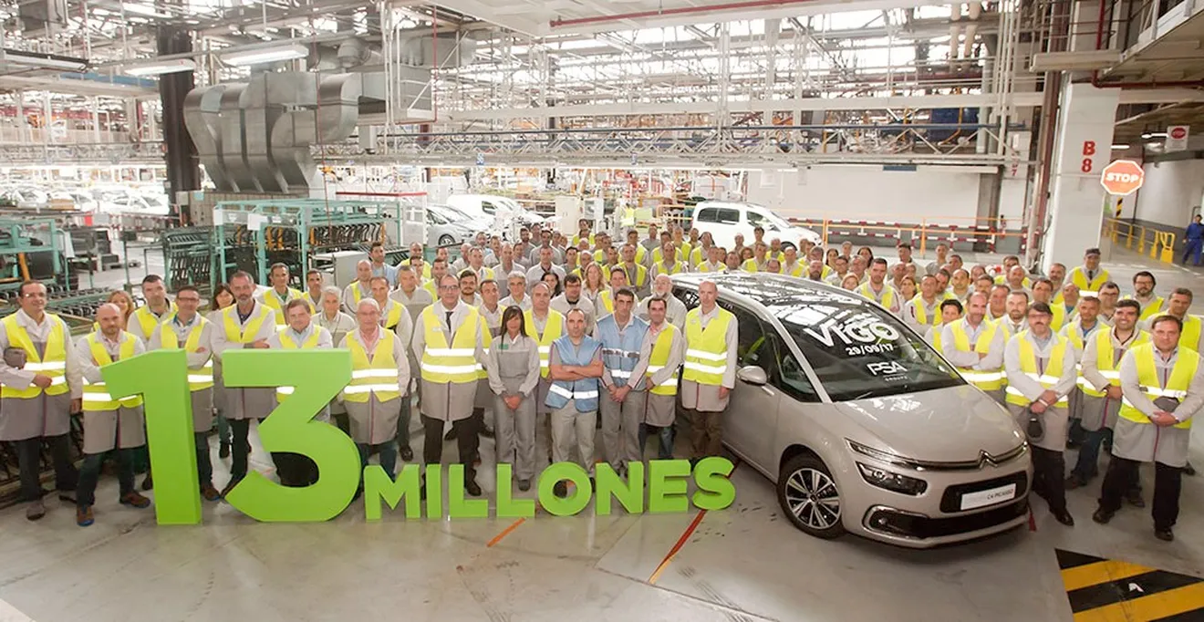 El Grupo PSA alcanza los 13 millones de vehículos producidos en Vigo