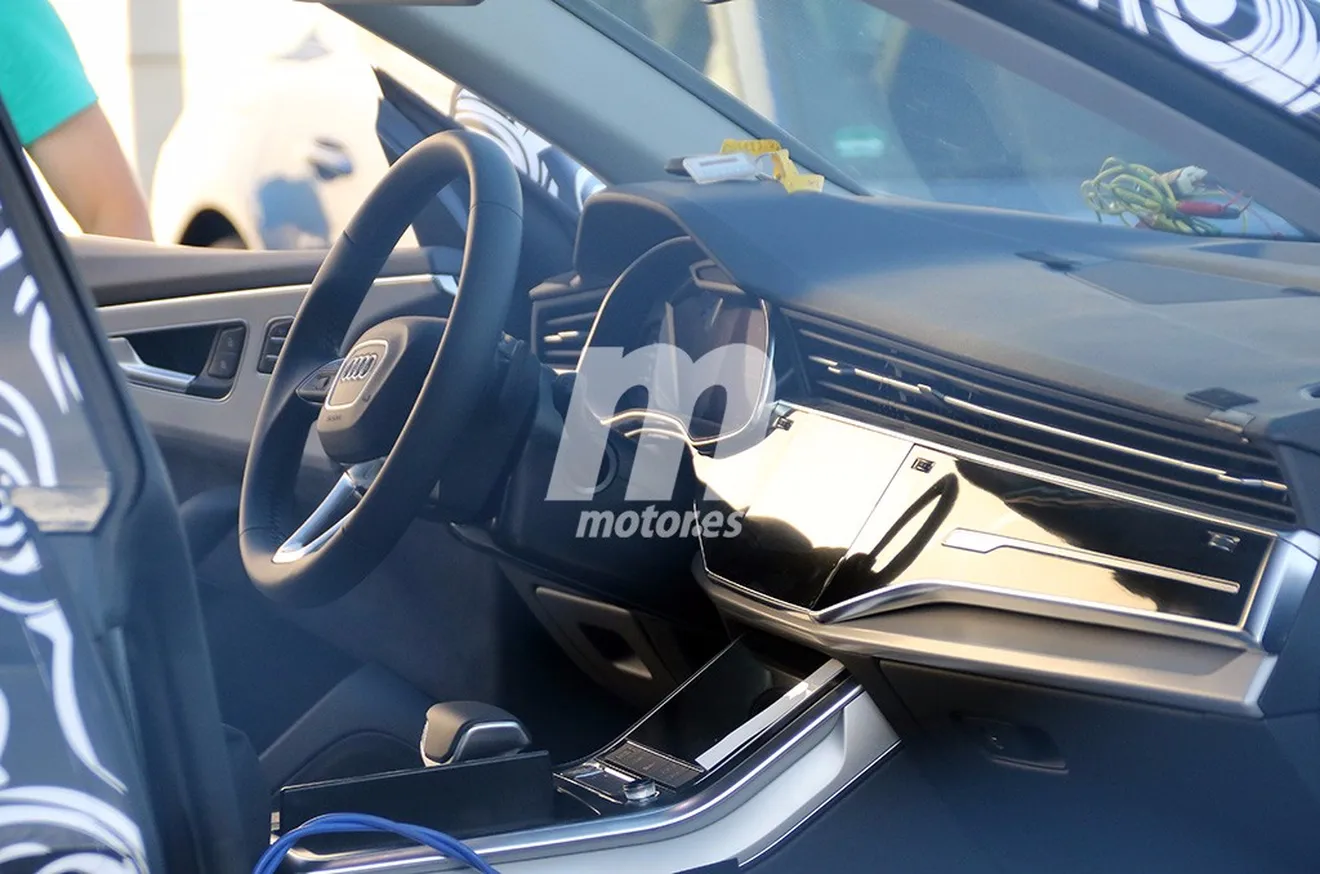 Estas nuevas fotos del interior del Audi Q8 2018 revelan interesantes detalles