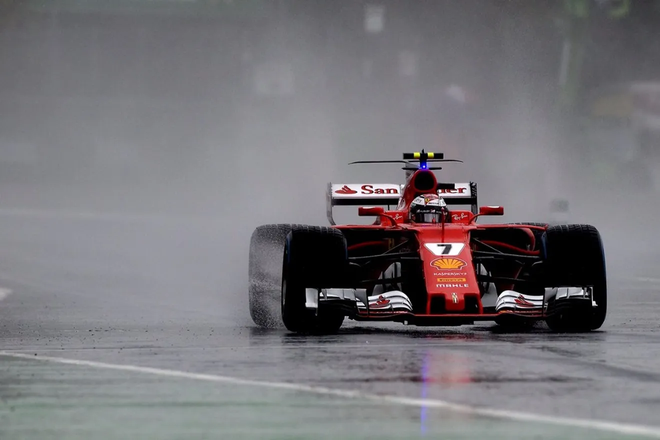 Räikkönen: "El neumático de lluvia no es el adecuado, no soporta un poco de agua"