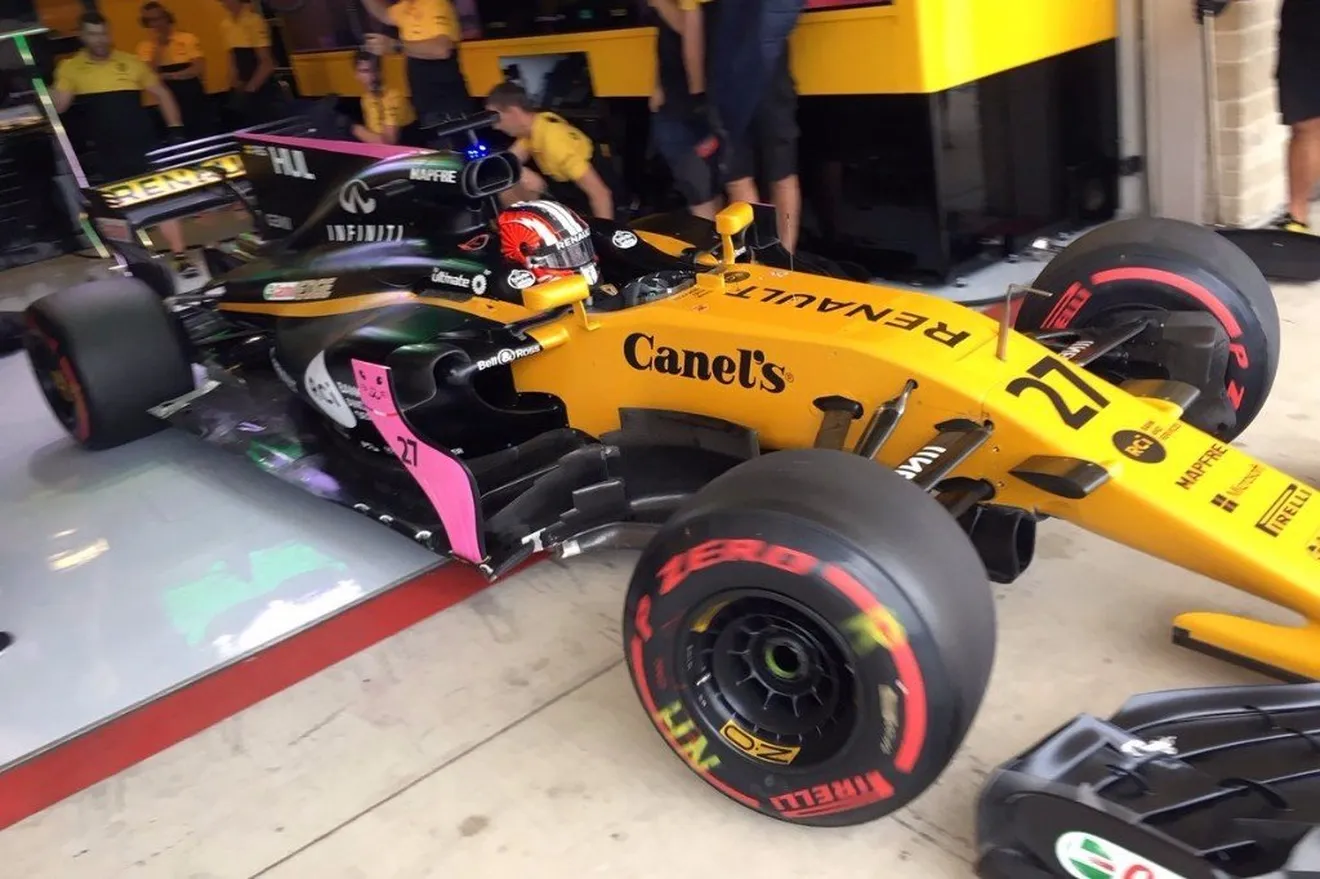 Verstappen, Hülkenberg y Hartley prueban un motor experimental de Renault