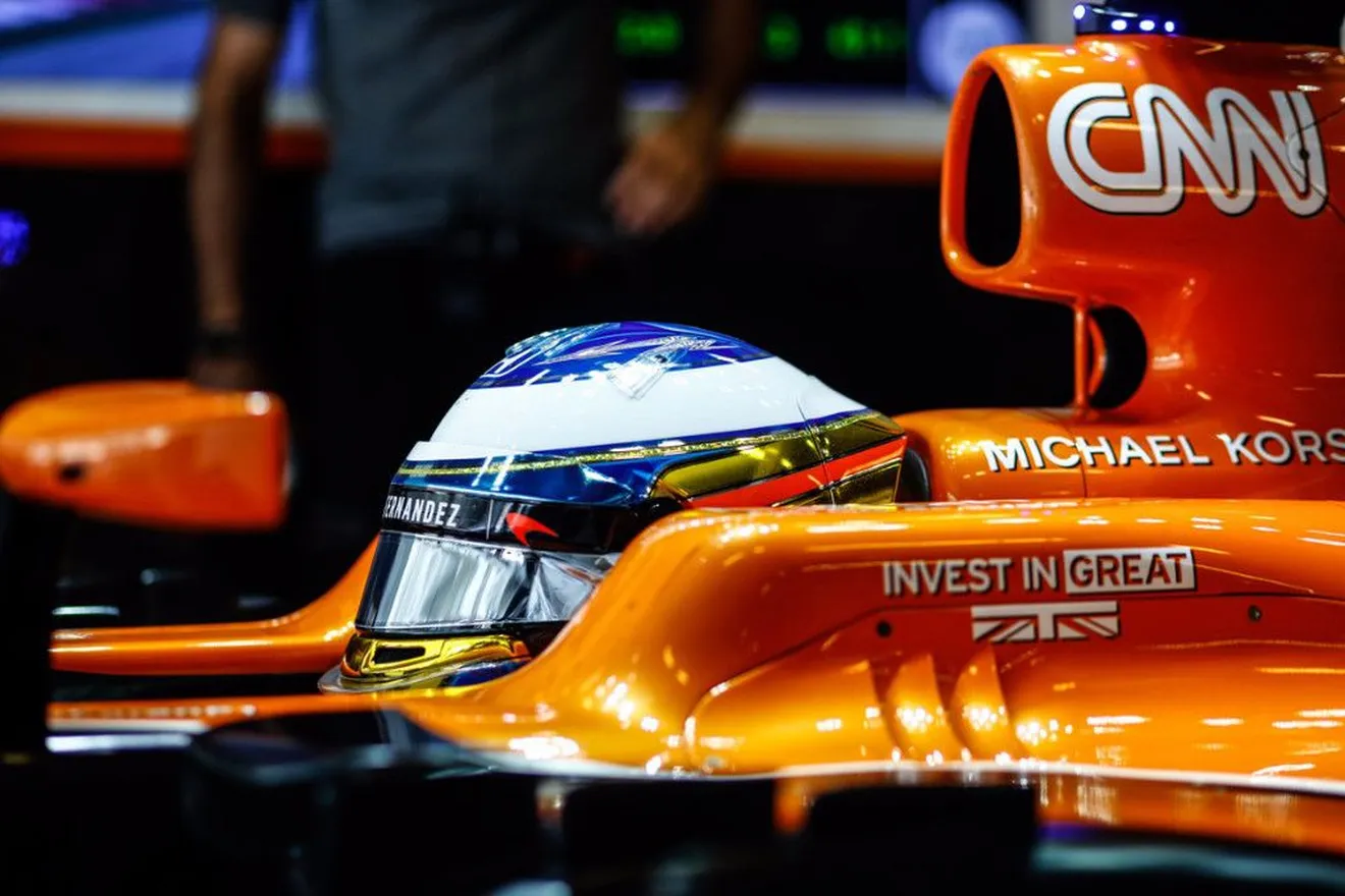 Alonso, a las puertas de la Q3: "Preferimos salir el once por los neumáticos"