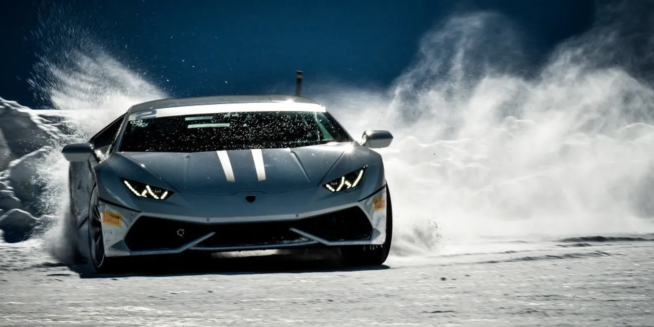 Espectaculares imágenes de la Lamborghini Winter Academy en vídeo